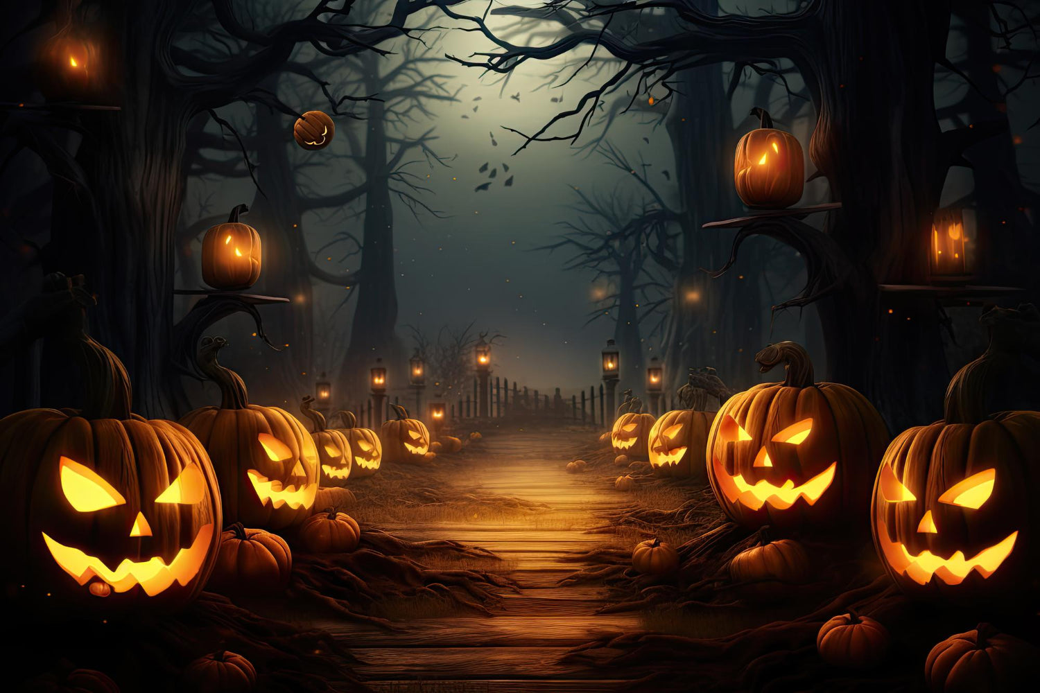 <a href="https://www.freepik.com/free-ai-image/halloween-background-with-scary-pumpkins-candles-bats-dark-forest-night_50609787.htm#query=Halloween&position=0&from_view=search&track=sph">Image By chandlervid85</a>