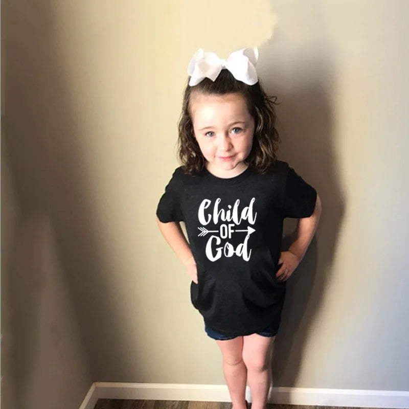 Toddler "Child of God" Faith Inspired Printed Holiday Tee