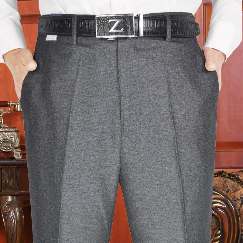 Men's pants Men Pantalones Overweight Pants Business Men's clothing Black Largo Checked Trousers For Men Suit Pants Oversized