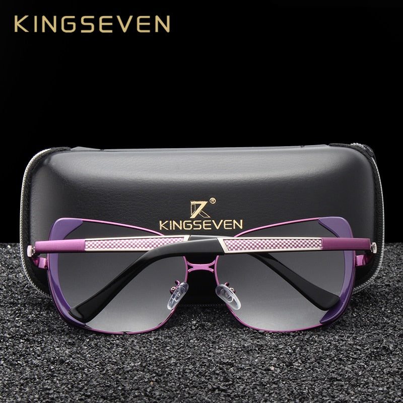 KINGSEVEN Brand Design Luxury Polarized Sunglasses Women Ladies Gradient Butterfly Sun Glasses Female Vintage oversized Eyewear
