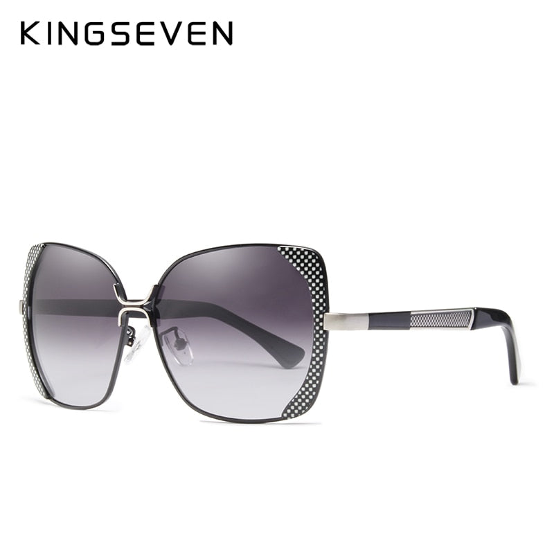 KINGSEVEN Brand Design Luxury Polarized Sunglasses Women Ladies Gradient Butterfly Sun Glasses Female Vintage oversized Eyewear