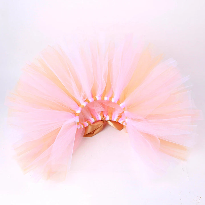 Infant & Toddler Girls Tutu Skirt with Floral Bunny Ears Headband