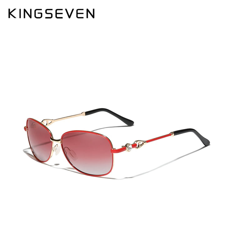 KINGSEVEN Fashion Sun Glasses For Women Polarized Gradient Sunglasses Women Luxury Design oculos Ladies Trending Shades Styles