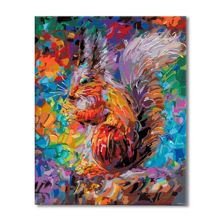 Little Squirrel Paint By Numbers Painting Kit-3
