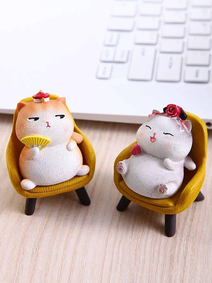 Imperial Palace Royal Cat Desk Decoration Mood Stability Small Ornaments Fancy Niche Style Station Couple Gift for Girls
