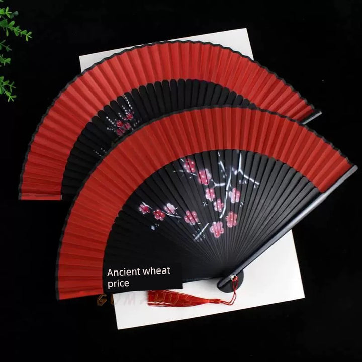 HANFU Traditional Double-Sided Folding Dancing Fan