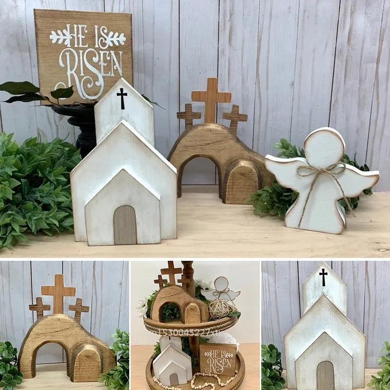 Handcrafted "He Is Risen" Passover Decor Bundle Kit