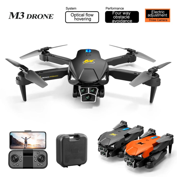 M3 New Drones 2023 Fpv Drone Dron Professional Quadcopter With Camera Hd 4k Remote Control Helicopter Rc Plane Airplane Toys