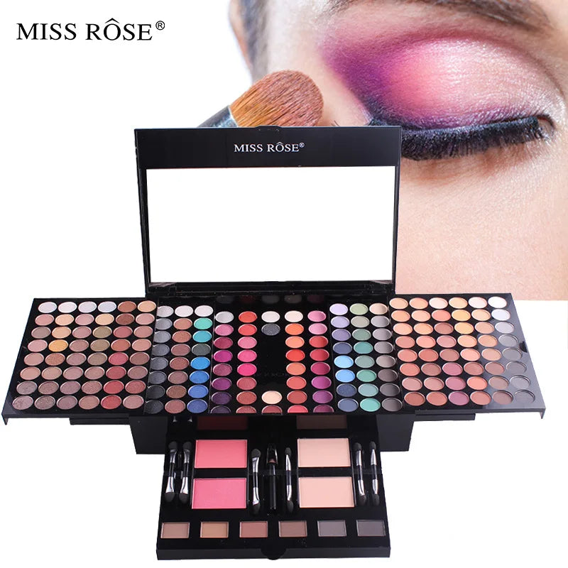 MISS ROSE 180-Color Professional Makeup Palette Case