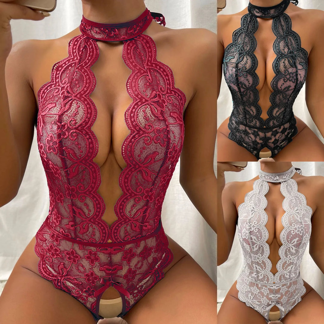 Women's Sexy Lace Teddy Bodysuits