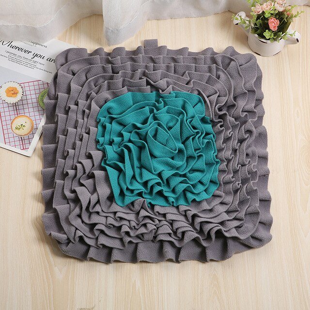 Dog Sniffing Mat Pet Slow Feeding Pad Dog Puzzle Toy Interactive Game Training Foraging Blanket Snack Feeding Mat Pets Supplies-8