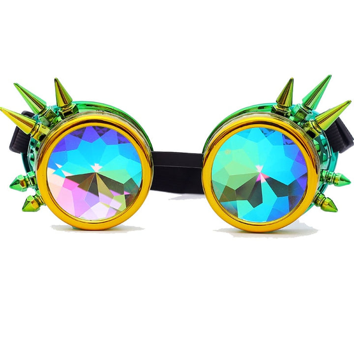 Hot New Men Women Welding Goggles Gothic Steampunk Cosplay Antique Spikes Vintage Glasses Eyewear-23