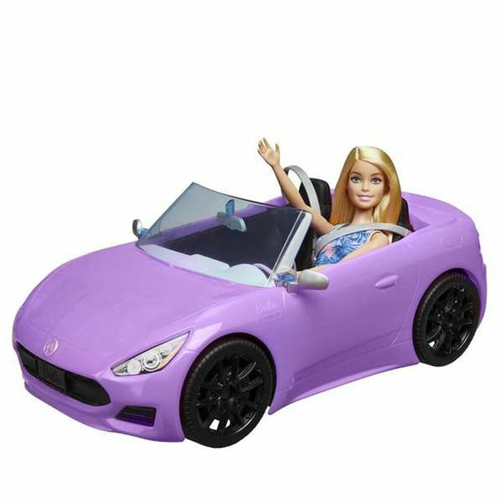 Lalka Barbie And Her Purple Convertible-4