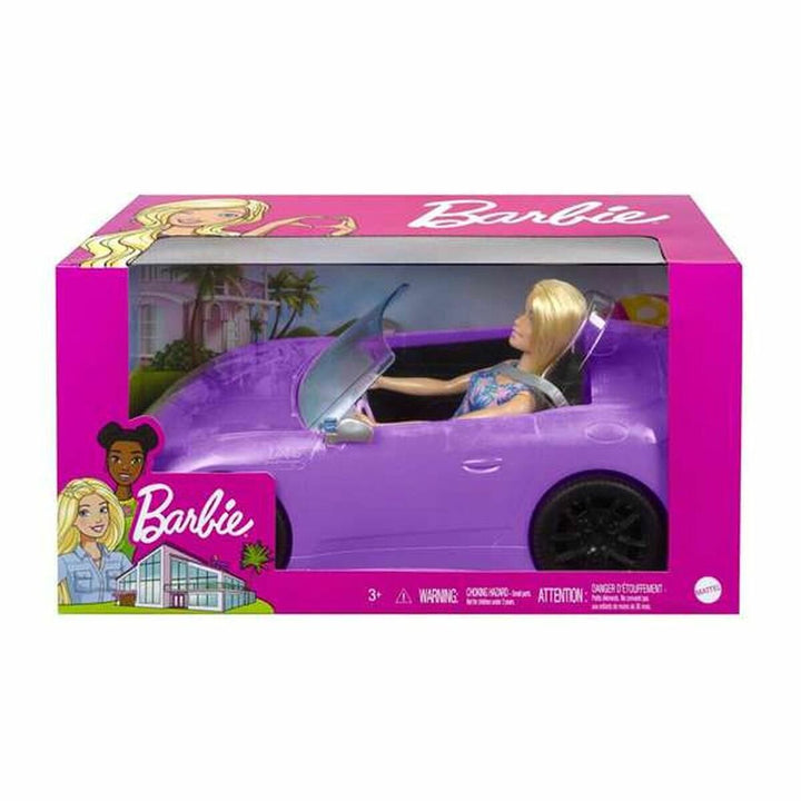 Lalka Barbie And Her Purple Convertible-3