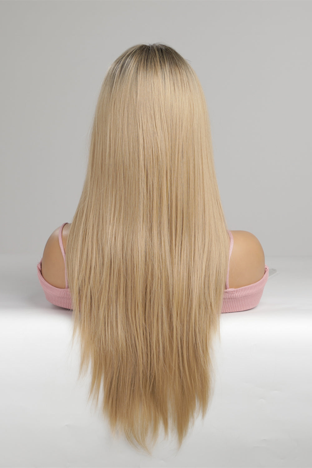 Synthetic Long Straight Lace-Front Wig