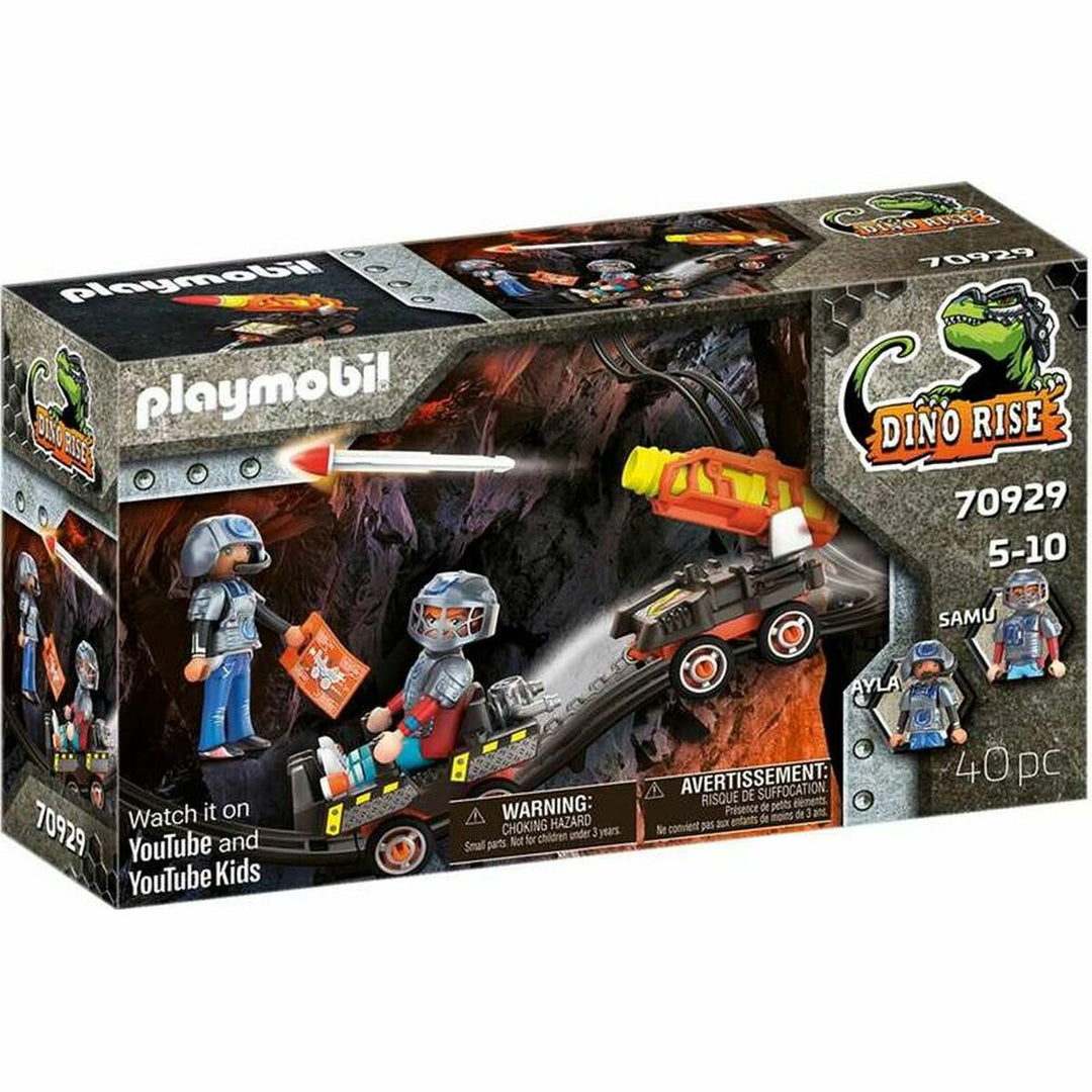 Playset Playmobil Dino Rise Dino Mine Rocket Trolley 70929-0