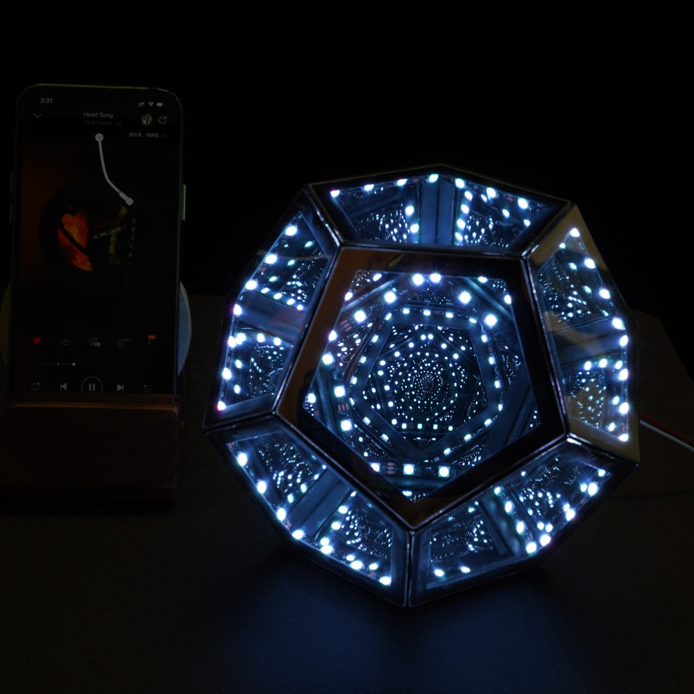 Infinity Dodecahedron Magic Table Lamp-1
