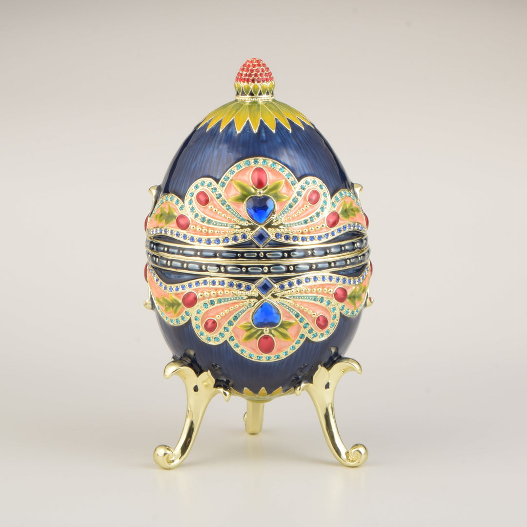 Blue Colorful Russian Egg-0