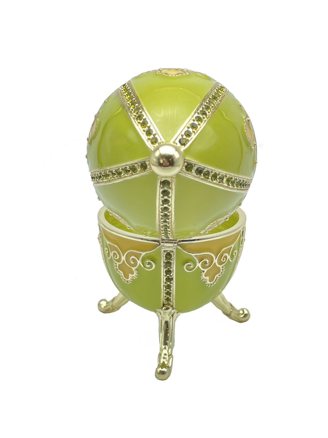 Green Faberge Egg Beethoven Music Playing-5