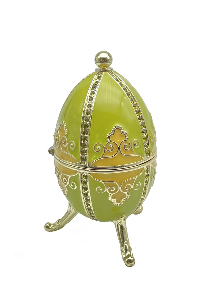 Green Faberge Egg Beethoven Music Playing-6