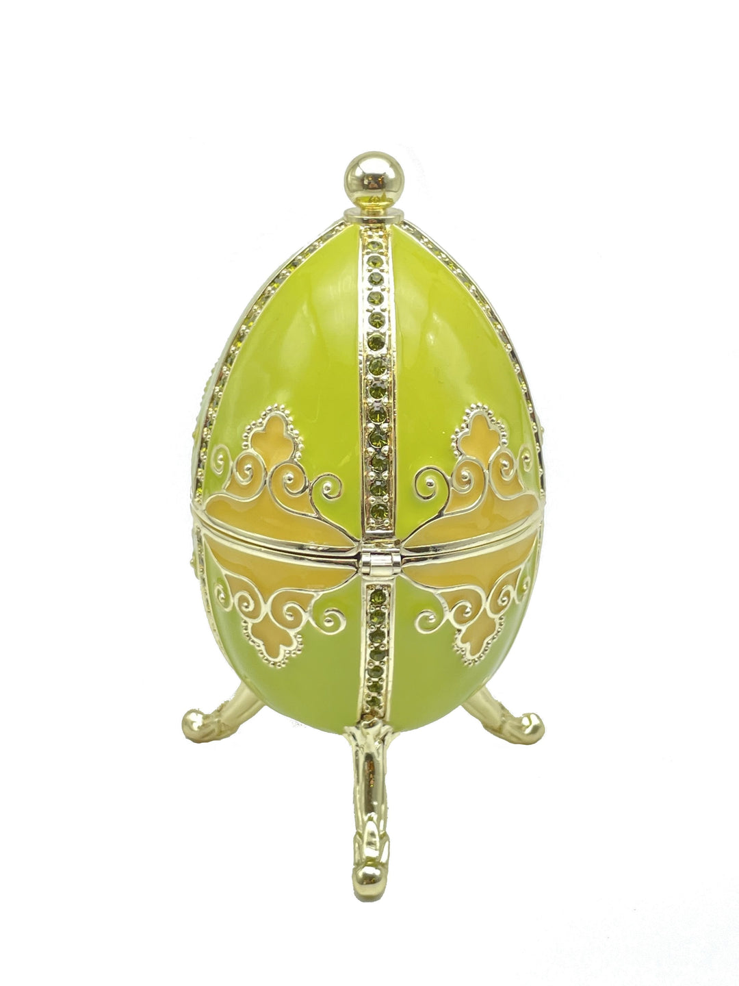 Green Faberge Egg Beethoven Music Playing-7