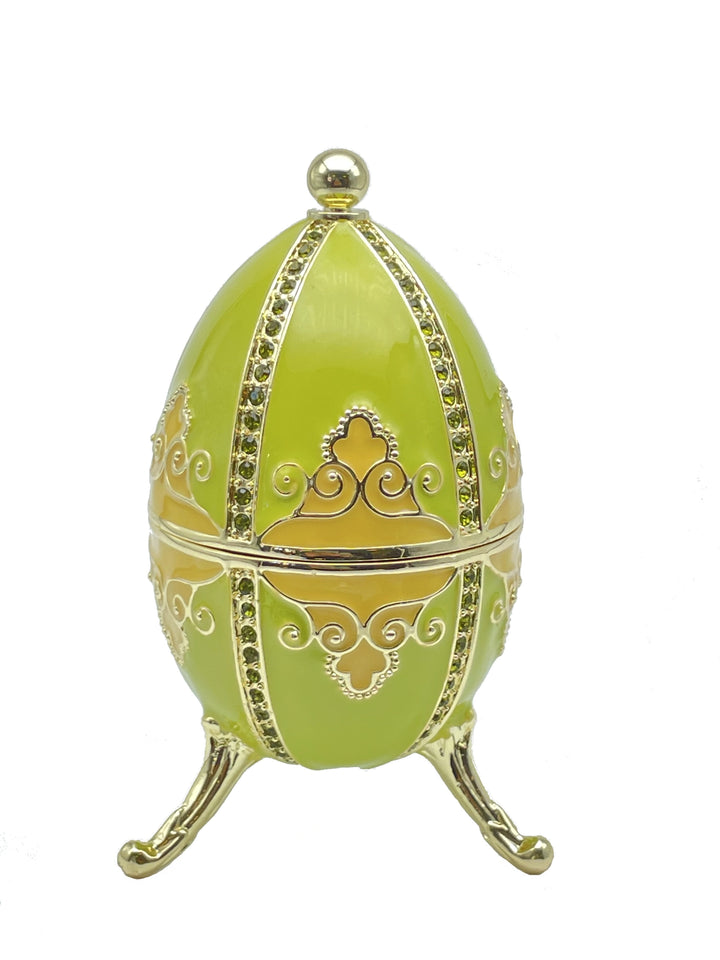 Green Faberge Egg Beethoven Music Playing-8