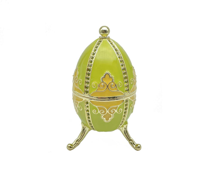 Green Faberge Egg Beethoven Music Playing-10