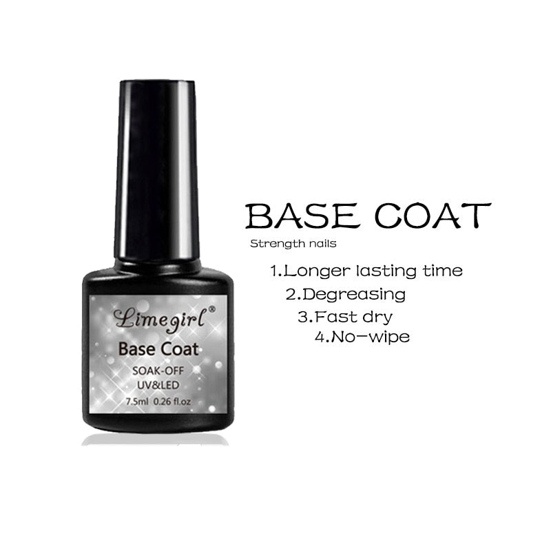 Long Lasting UV Gel Nail Primer & Top Coat - 2PC Set