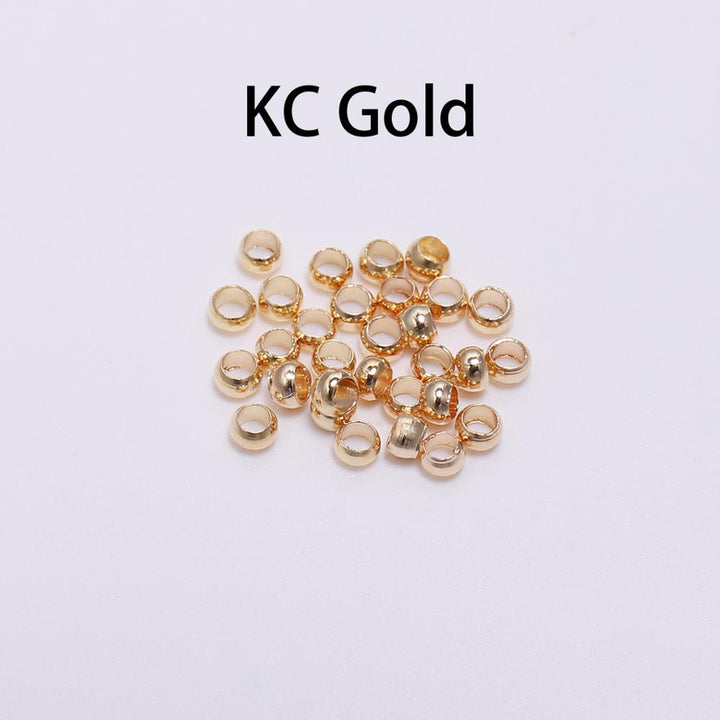 500pc - Copper Crimp End Spacer Beads for Jewelry Making