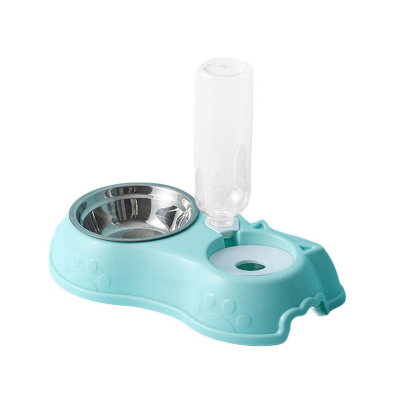 2-in-1 & 3-In-1 Pet Feeders with 500ML Automatic Water Dispenser