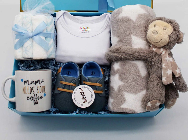 HELLOBOX! 5PC Infant/Newborn Gift Set (Monkey)