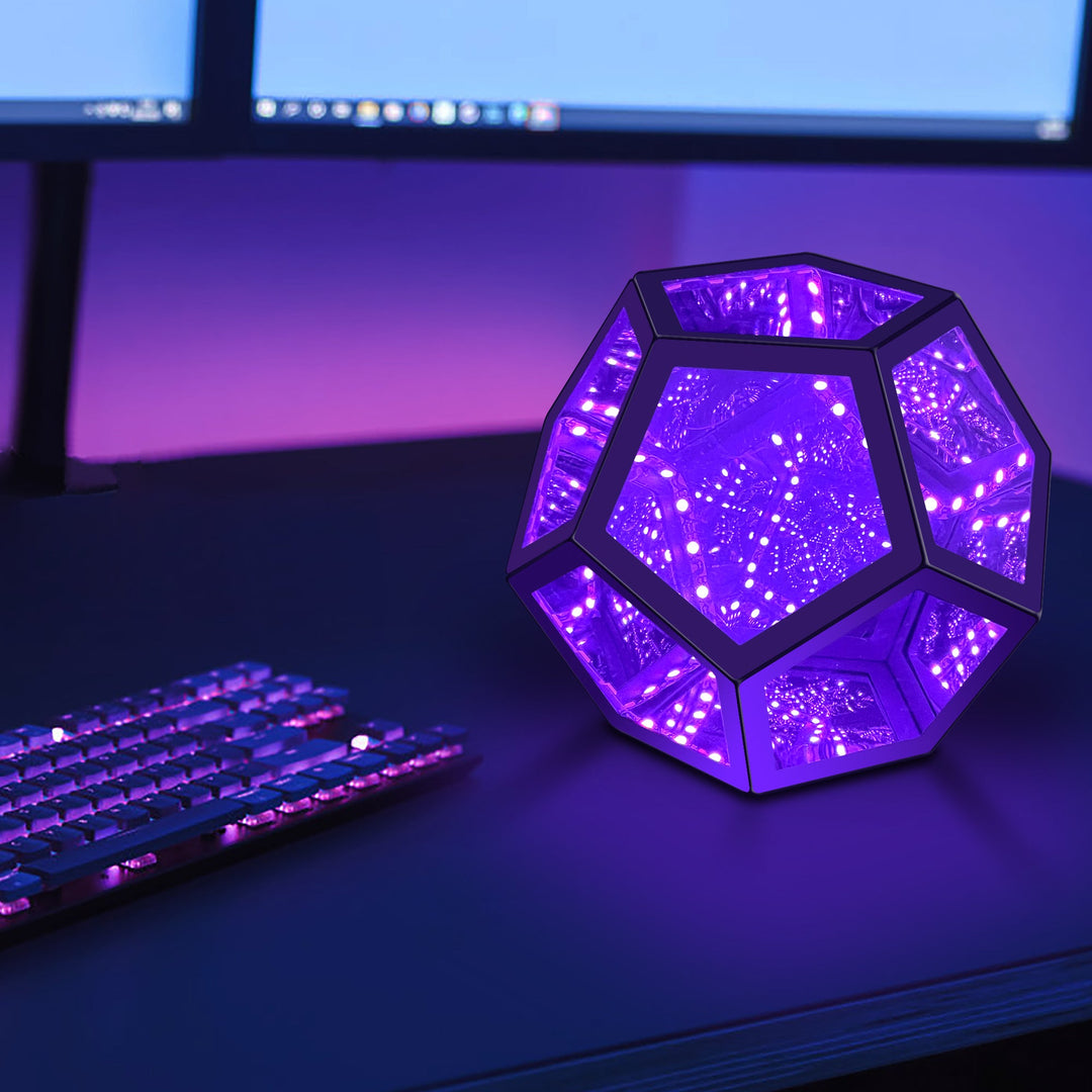 Infinity Dodecahedron Magic Table Lamp-5