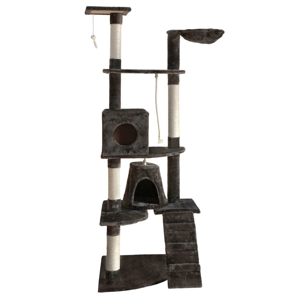 i.Pet Cat Tree 193cm Trees Scratching Post Scratcher Tower Condo House Furniture Wood-2