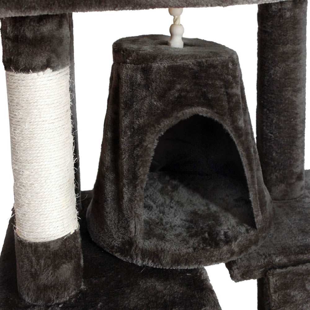 i.Pet Cat Tree 193cm Trees Scratching Post Scratcher Tower Condo House Furniture Wood-5