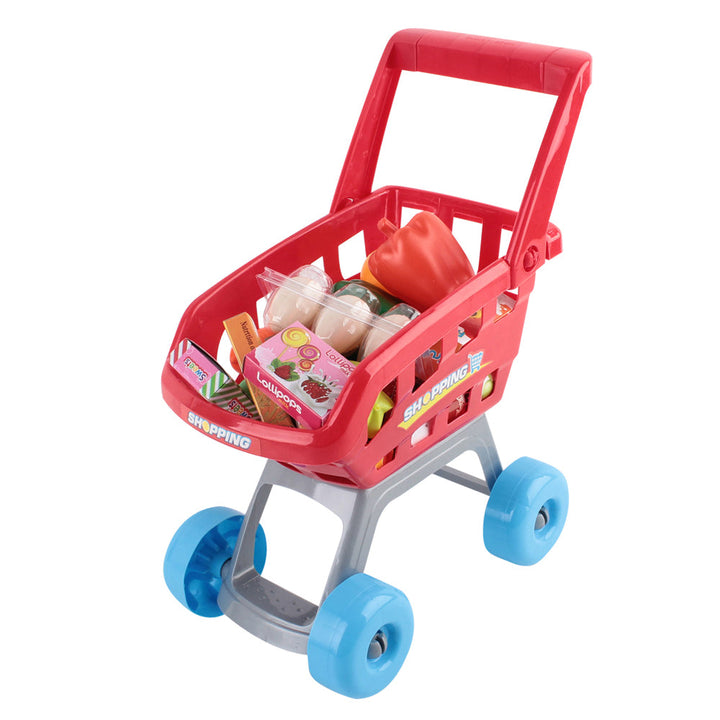 Keezi 24 Piece Kids Super Market Toy Set - Red & White-4