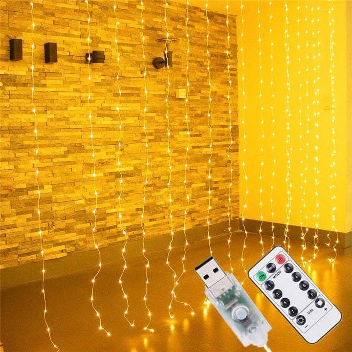 3M LED Curtain String Lights