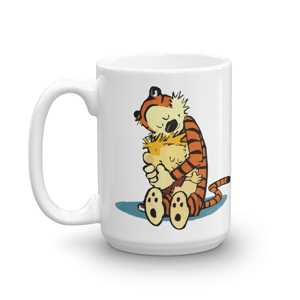 Calvin and Hobbes Hugging Mug-1