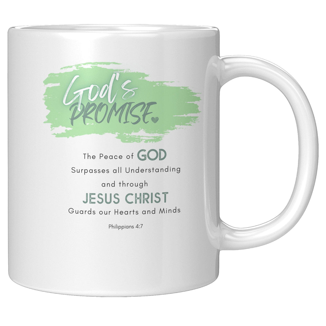 Ceramic Mug - 11oz, The Peace Of God Surpasses All Understanding, Word Art-0