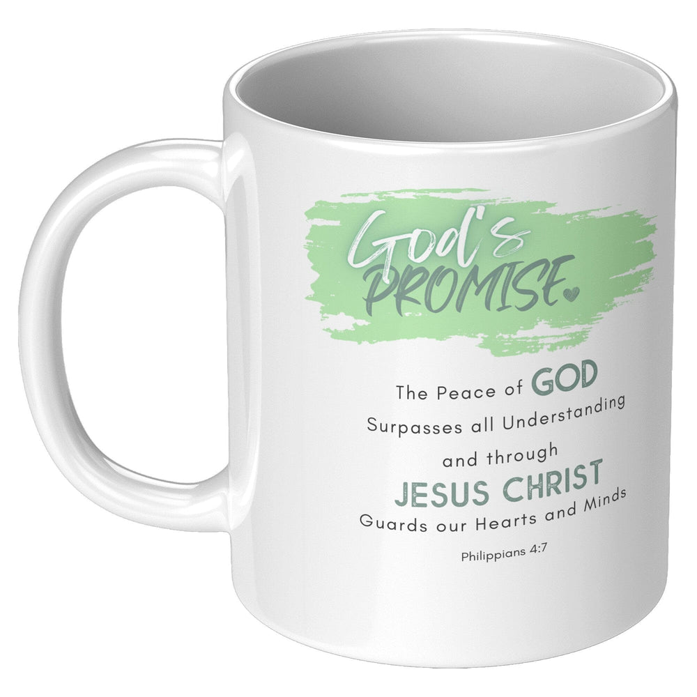 Ceramic Mug - 11oz, The Peace Of God Surpasses All Understanding, Word Art-1