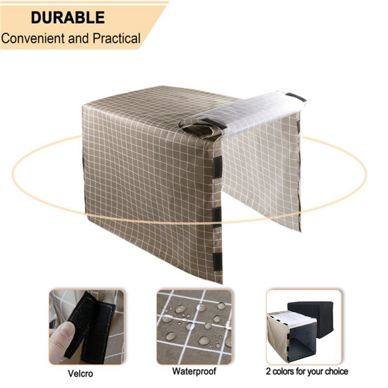 Dog Kennel House Cover Waterproof Dust-proof Durable Oxford Dog Cage Cover Foldable Washable Outdoor Pet Kennel Cover-5