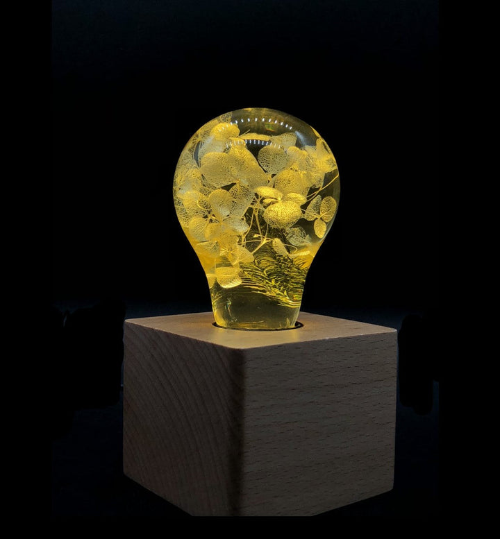 EP LIGHT  - Yellow Hydrangea Decorative Light Bulb