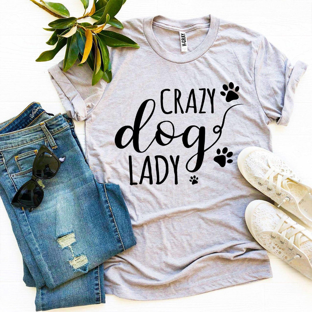 Crazy Dog Lady T-shirt-0
