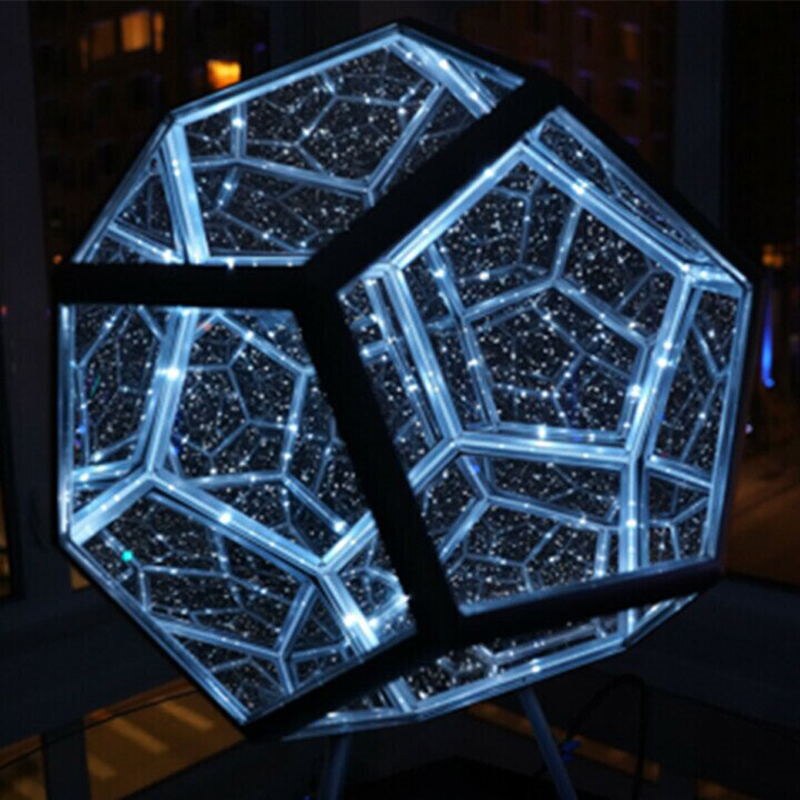 Infinity Dodecahedron Magic Table Lamp-0