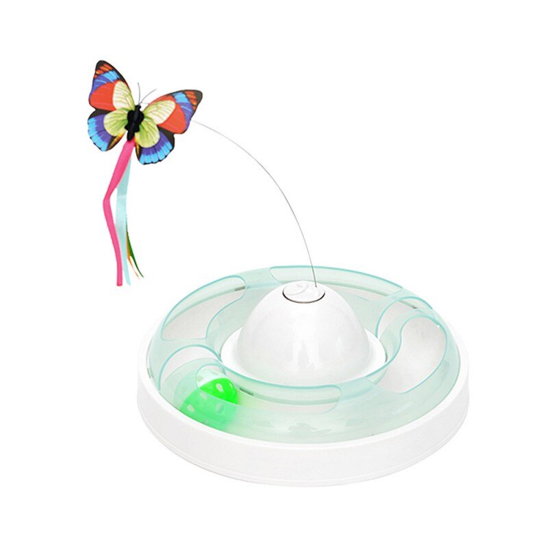 Funny dog Cat Toys Electric Rotating Colorful Butterfly Pet Scratch Toy For Cat Kitten dog cats intelligence trainning-15
