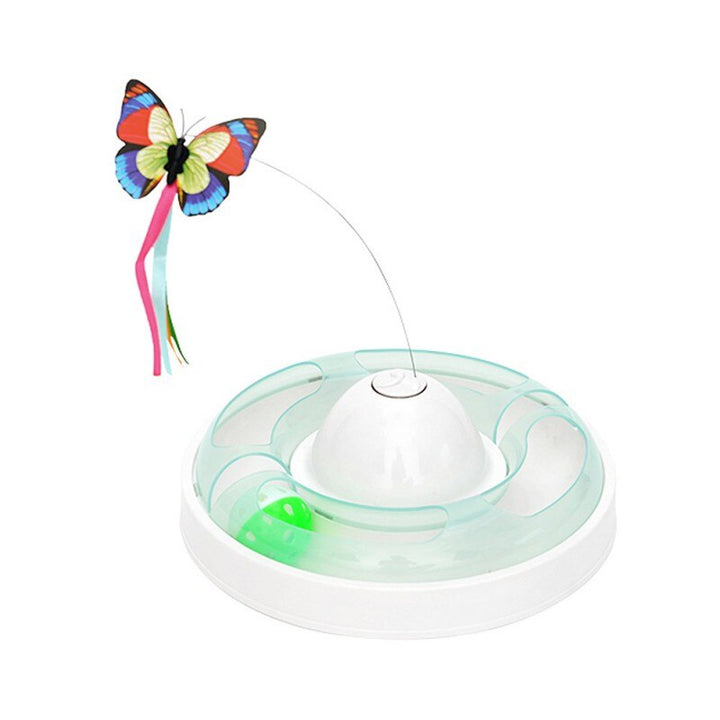 Funny dog Cat Toys Electric Rotating Colorful Butterfly Pet Scratch Toy For Cat Kitten dog cats intelligence trainning-15