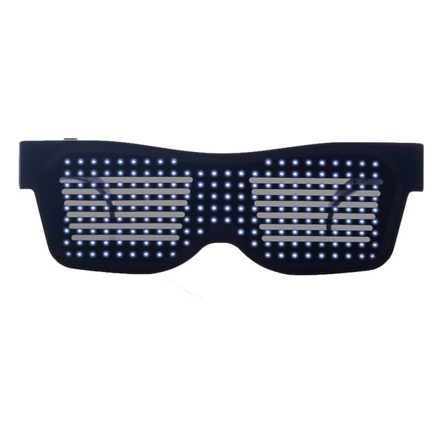 Magic Bluetooth LED Party Glasses APP Control Luminous Glasses EMD DJ Electric Syllables Glow Party Supplies Drop Shipping-16