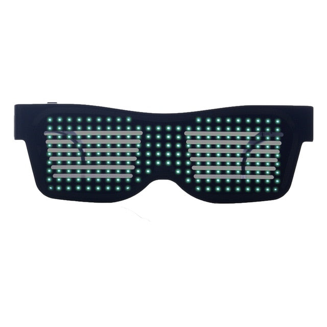 Magic Bluetooth LED Party Glasses APP Control Luminous Glasses EMD DJ Electric Syllables Glow Party Supplies Drop Shipping-3