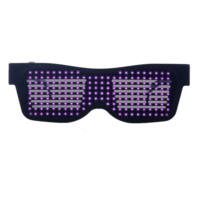 Magic Bluetooth LED Party Glasses APP Control Luminous Glasses EMD DJ Electric Syllables Glow Party Supplies Drop Shipping-11