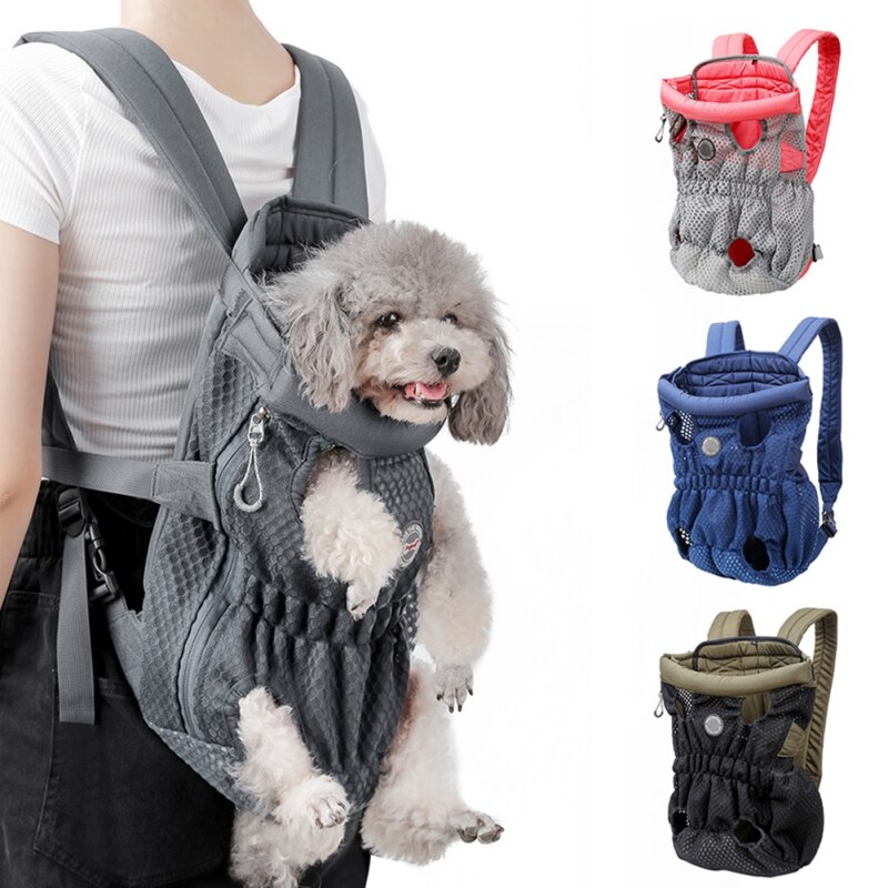 Pet Dog Carrier Backpack Breathable Outdoor Travel Products Bags For Small Medium Dog Cat Chihuahua Pets Mesh Shoulder-0