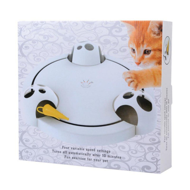 Electric Cat Toy Smart Pet Cat Toys Interactive Pounce Hide Mouse Hunting Scratch Board Funny Amusement Plate-3